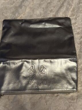 Victoria's Secret Silver Angel Embossed Clutch
